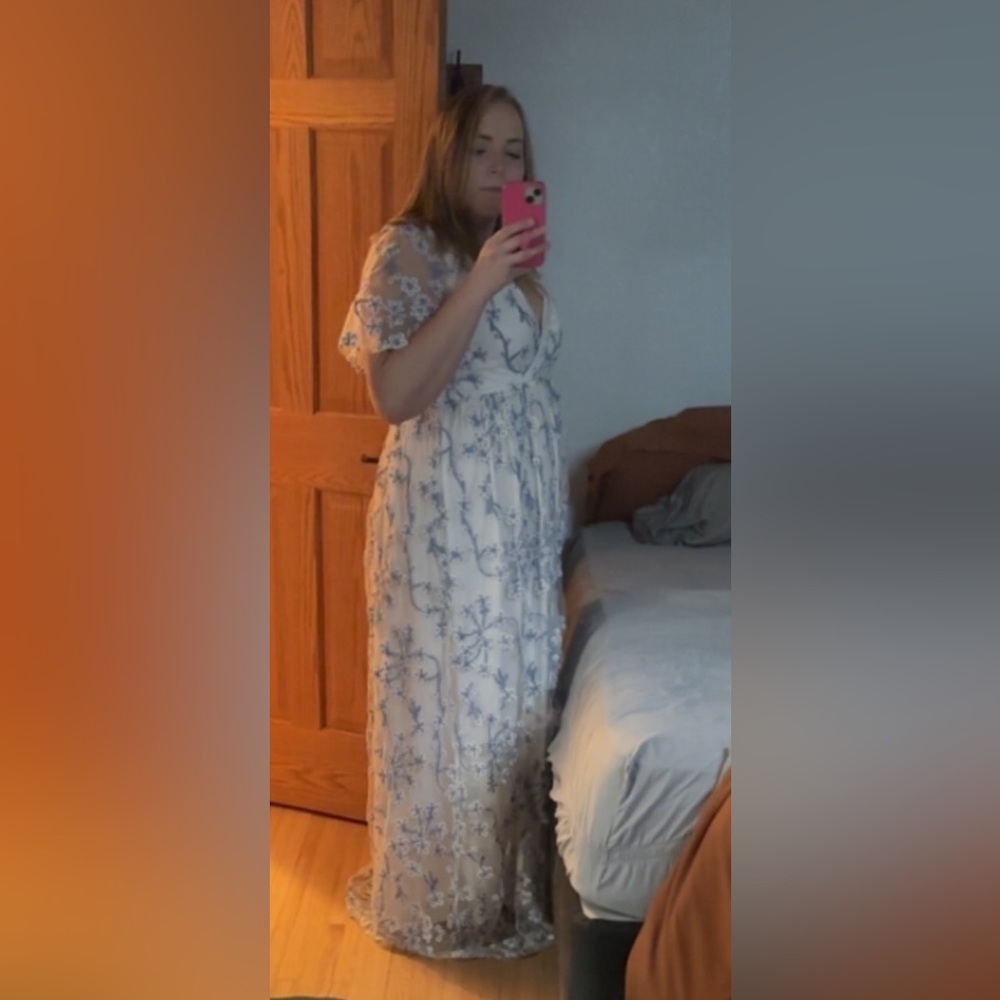 Baltic Born Marseille Embossed Maxi Dress